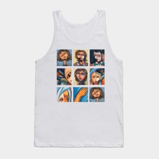 Collage Paintings Ideas Tank Top